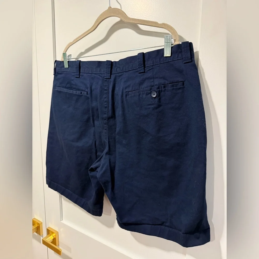 J. Crew Men’s 9” Navy Flex Chino Shorts - Size 38